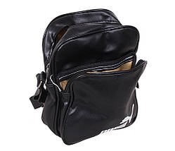 Спортивна сумка зі штучної шкіри sport303635 чорна, фото 5
