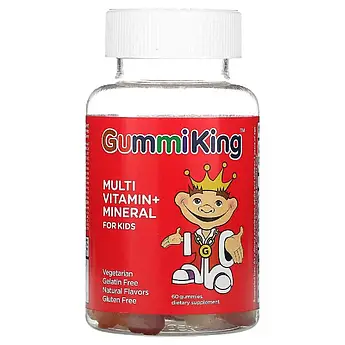 Gummi King Multi Vitamin + Mineral For Kids 60 жувальних цукерок 1
