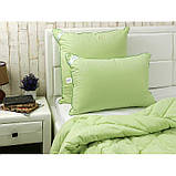 Бамбукове укривало 140х205 демісезонне салатове стьобане мікрофібра бамбук (321.52БКУ), фото 5