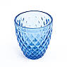 Набір із 6-ти скляних склянок у синьому кольорі Toscana Maison, фото 4