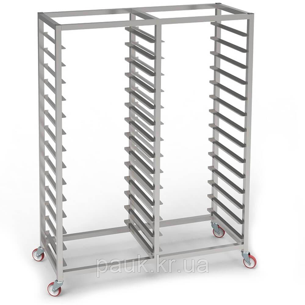 Стелаж шпилька кондитерський 750х540х1680 мм GN 1/1, 28 рівнів, кондитерський стелаж для гастроємностей на колесах, фото 1