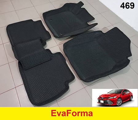 3D килимки EvaForma на Toyota Camry V70 '18- Американец, килимки ЕВА, фото 2