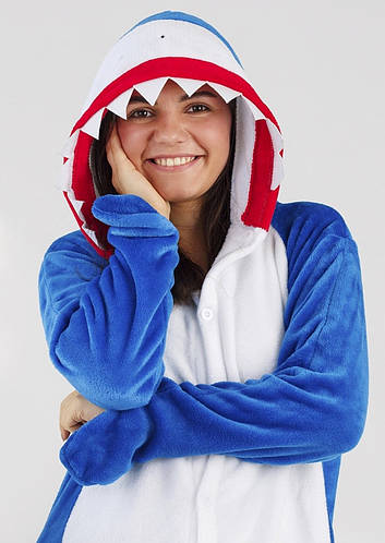 Пижама кигуруми женская Jamboo Акула XL (175-185 см), цена 1040 грн ...