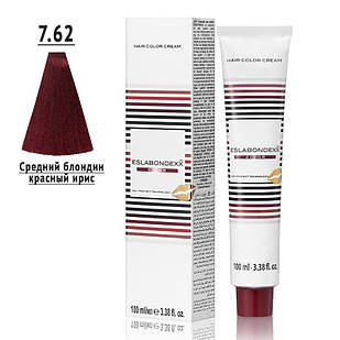 Фарба для волосся Eslabondexx Color 7.62 середній блондин червоний ірис 100мл