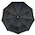 Чоловіча парасоля "Три слона", напівавтомат на 9 спиць, чорний, 34070, фото 4