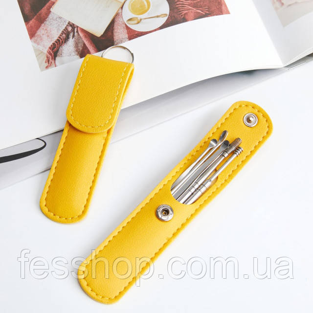 Інструмент для чищення вух Lanbena Yellow 6 шт, фото 1