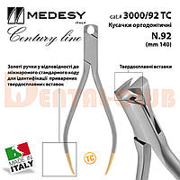 Кусачки ортодонтические №92 с ТС накладками и безопасным захватом, длина 140 мм, Medesy 3000/92 TC