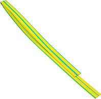 Термоусаживаемая трубка 12,0/6,0 желто-зеленая (отрезок 1м)АСКО-УКРЕМ