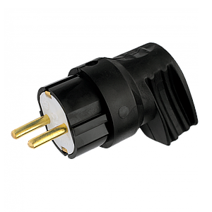 Виделка з землею кутова В16-416, каучук 16А,250В (Беларусь) 99294