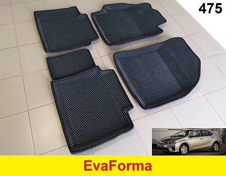 3D килимки EvaForma на Toyota Corolla (E16/E17) '13-18, килимки ЕВА, фото 2