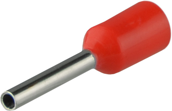 Наконечники трубчасті НТ 0,5-08 червоні (100шт) АСКО-УКРЕМ (A0060010044), фото 1