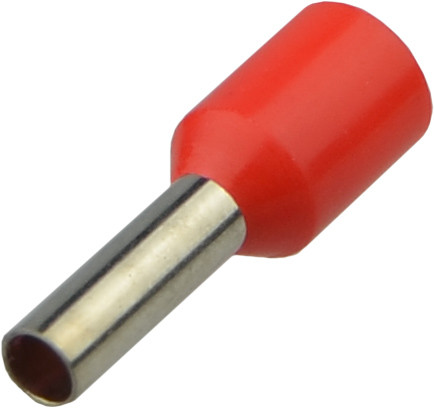 Наконечники трубчасті НТ 0,75-08 червоні (упак. 100шт.) АСКО-УКРЕМ (A0060010045), фото 1