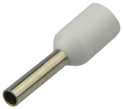 Наконечники трубчасті НТ 0,75-08 білі (упак. 100шт.) АСКО-УКРЕМ (A0060010062), фото 1