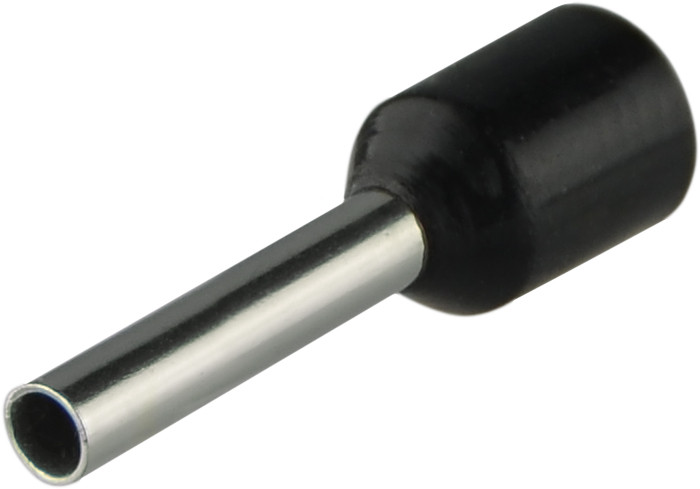 Наконечники трубчаті НТ 0,5-08 (чорні)  (100шт) АСКО-УКРЕМ [A0060010072], фото 1