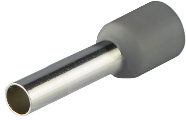 Наконечники трубчасті НТ 4,0-12 сірі (100шт) АСКО-УКРЕМ (A0060010118), фото 1