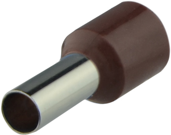 Наконечники трубчасті НТ 10,0-12 коричневі (100шт) АСКО-УКРЕМ (A0060010120), фото 1