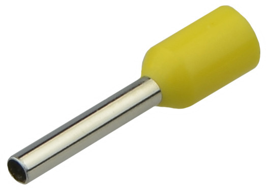 Наконечники трубчасті НТ 1,0-10 жовті (100шт) АСКО-УКРЕМ (A0060010019), фото 1