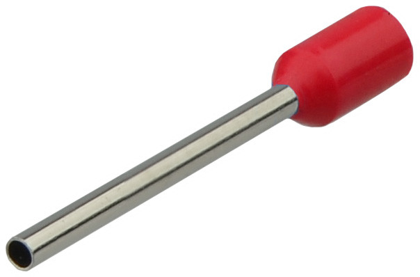 Наконечники трубчасті НТ 1,0-18 червоні (100шт) АСКО-УКРЕМ (A0060010021), фото 1