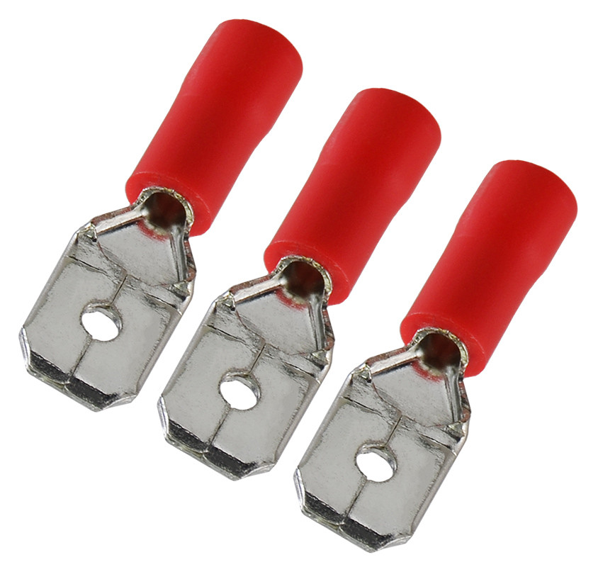 Конектори плоскі з частковою ізоляцією "папа" MDD1,25-250 6,35x0,5/0,8 (упак 100 шт.) АСКО-УКРЕМ, фото 1