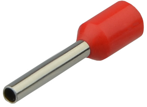 Наконечники трубчасті НТ 1,0-08 червоні (100шт) АСКО-УКРЕМ (A0060010003), фото 1