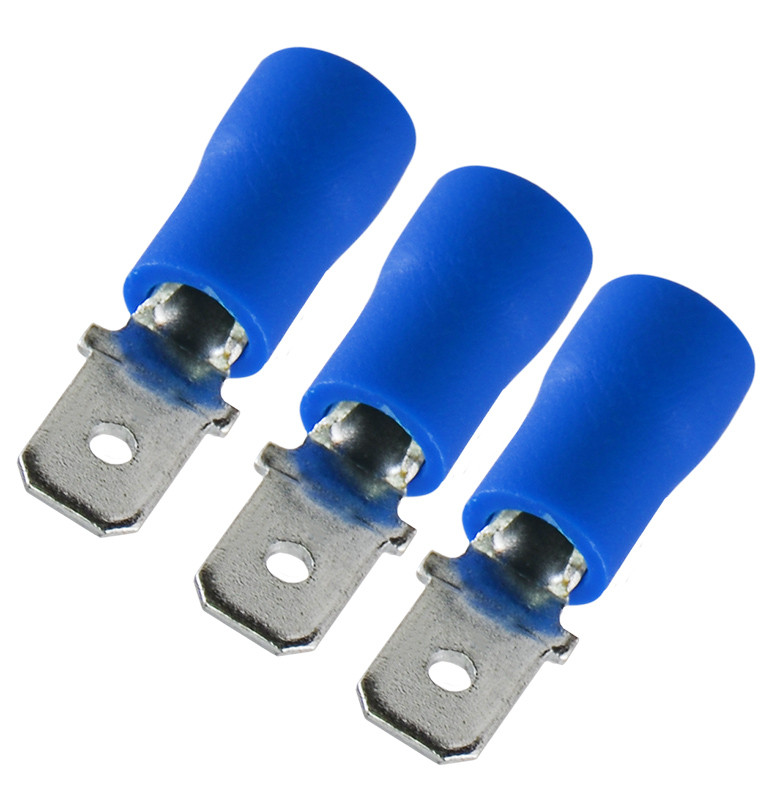 Конектори плоскі частково ізольовані "тато" MDD2-187 4,75x0,5/0,8 (упак 100 шт.) АСКО-УКРЕМ, фото 1