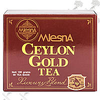Чай чорний Цейлон Голд пакетований, Ceylon Gold, Млесна (Mlesna) 50шт