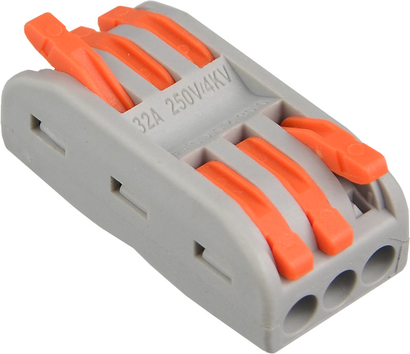 Клема з'єднувальна PCT-2-3 (помаранчева) АСКО-УКРЕМ (A0130010110), фото 1