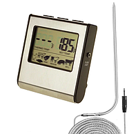 Термометр пищевой электронный для мяса с щупом, большим ЖК-дисплеем
