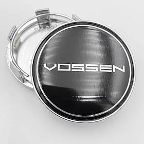 Ковпачки (заглушки) на литі диски VOSSEN (Воссен) 60 мм Чорні