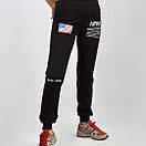 Чорні стильні штани nasa heron preston логотип принт, фото 3