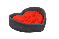 Лежанка для домашних животных Мур-Мяу "Валентинка" 52х63х19 см лежак для собак спальное место для кота