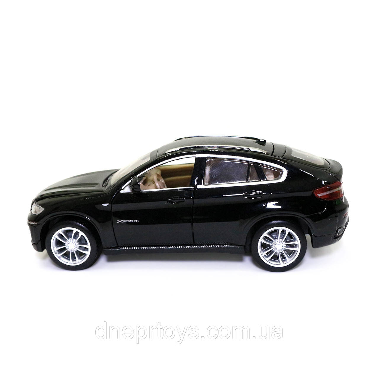 Игрушечная машинка металлическая BMW X6 Автопром БМВ Х6 джип черный звук свет 15*6*5 см (68311) - фото 3 - id-p1554730567