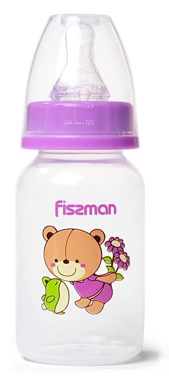 Пляшка дитяча для годування Fissman Babies "Ведмедик-аматор" 120 мл