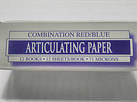 Артикуляционная бумага полоски красные-синие 71мкрон