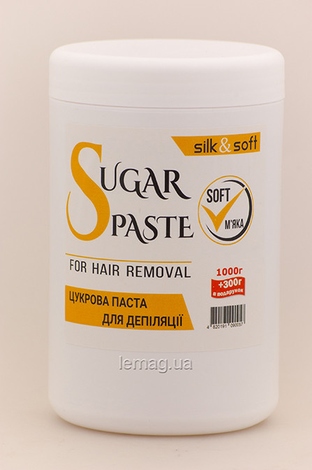 Silk&Soft Цукрова паста Soft - М'яка, 1000 г