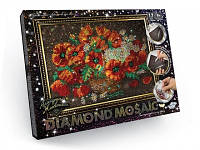 Набор для творчества Алмазная живопись Diamond mosaic, Маки, большой, DM-01-06
