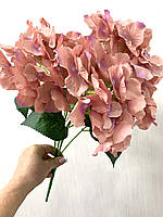 Штучна  гортензія . Декоративний  букет гортензії ( персиковий 48 см), фото 5