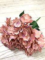 Штучна  гортензія . Декоративний  букет гортензії ( персиковий 48 см), фото 9