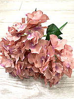 Штучна  гортензія . Декоративний  букет гортензії ( персиковий 48 см), фото 4