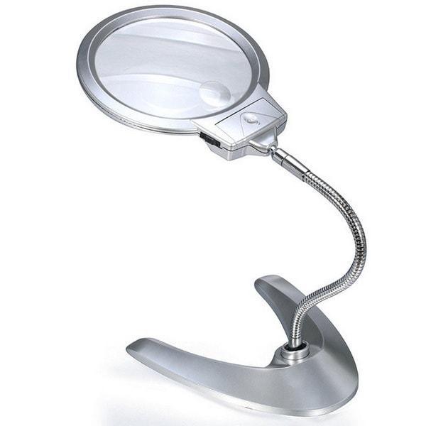 Лупа ручна ZD MG2B-130MM 10; 2.5 X з LED підсвічуванням