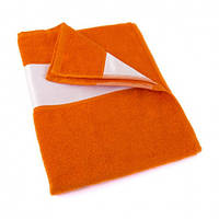 Полотенце махровое для лица SUNSET 50х100 см с белым бордюром для печати логотипа Оранжевый