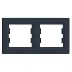 Рамка 2-постова, горизонтальна Schneider серія Asfora Антрацит EPH5800271