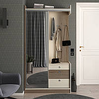Сучасний вузький маленький передпокій у коридор 1 метр із дзеркалом на повний зріст Таня купе Квадро Летро