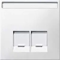 Центральна пластина для розетки 2-й Schneider серія Merten MTN466619