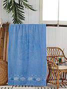 Рушник пляжний Philippus Beach Towel 90*170 см блакитний арт.2510_yelkenli_mavi