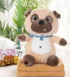 Іграшка подушка Собака з пледом усередині 3 в 1, висота 40 см, фото 1