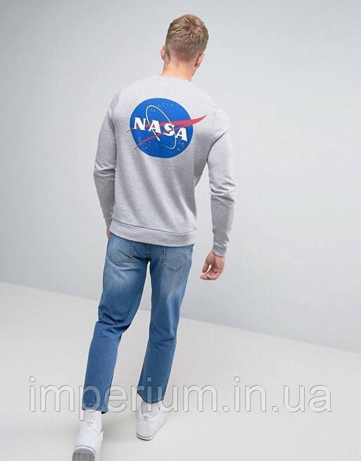 Кежуал світшот наса | кофта з логотипом nasa, фото 1