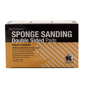 Абразивні блоки 2-х сторонні INDASA Abrasive Sponge Wood 98 * 122 * 13мм (P60 - P220), упаковка - 10 шт., фото 2