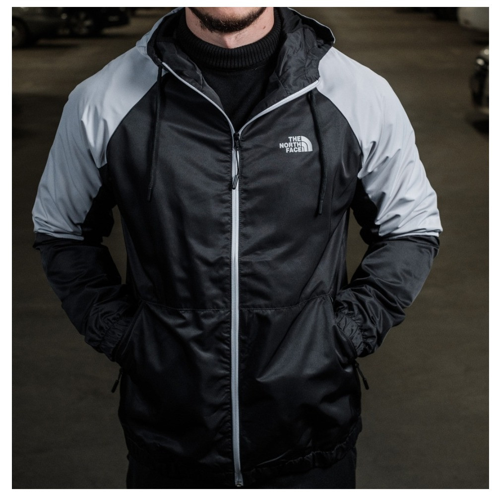 Чоловіча куртка The North Face TNF, чорна осіння / весняна вітровка зе норт фейс ТНФ, фото 1