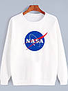 Кежуал світшот nasa | біла кофта наса, фото 2